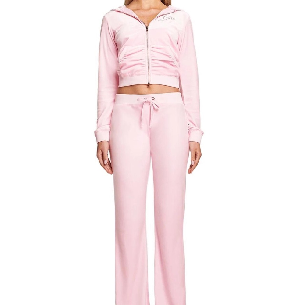 I AM GIA kameron velour tracksuit